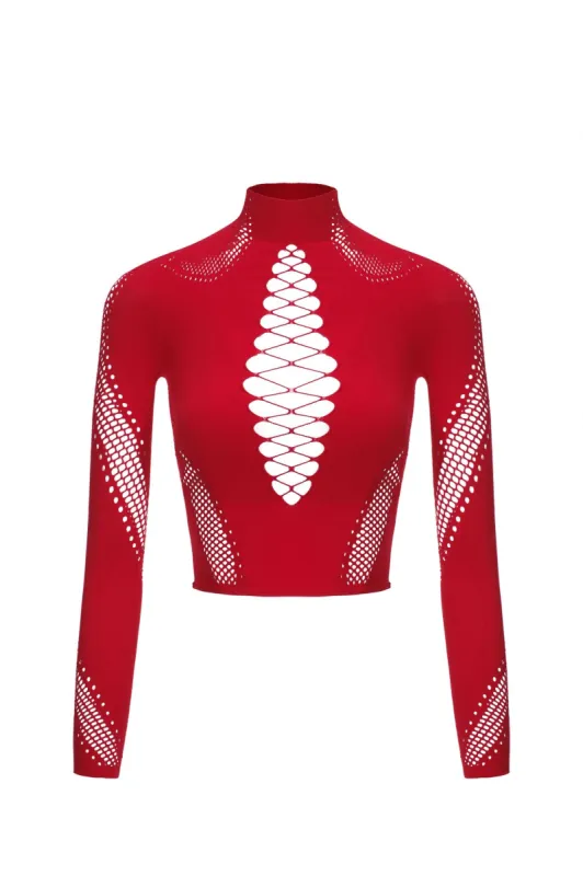 Nathalia Top - Red sold by The Kript