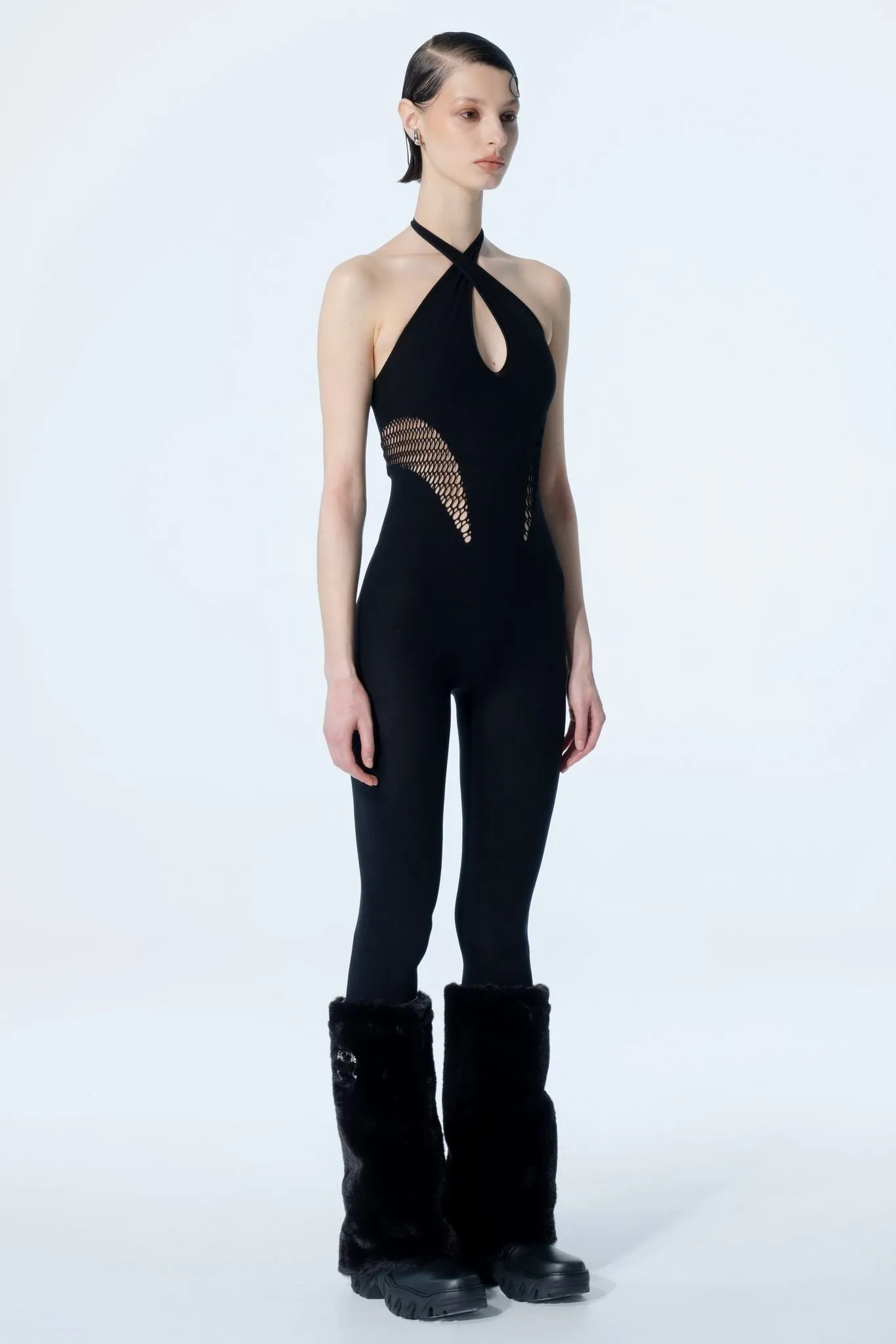 Cystar Jumpsuit - Black sold by The Kript