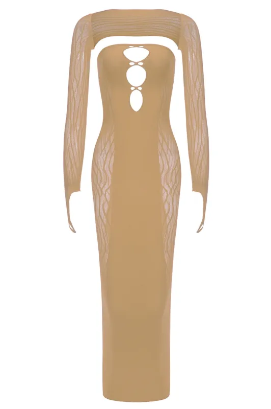 Hexen Dress - Nude made by The Kript