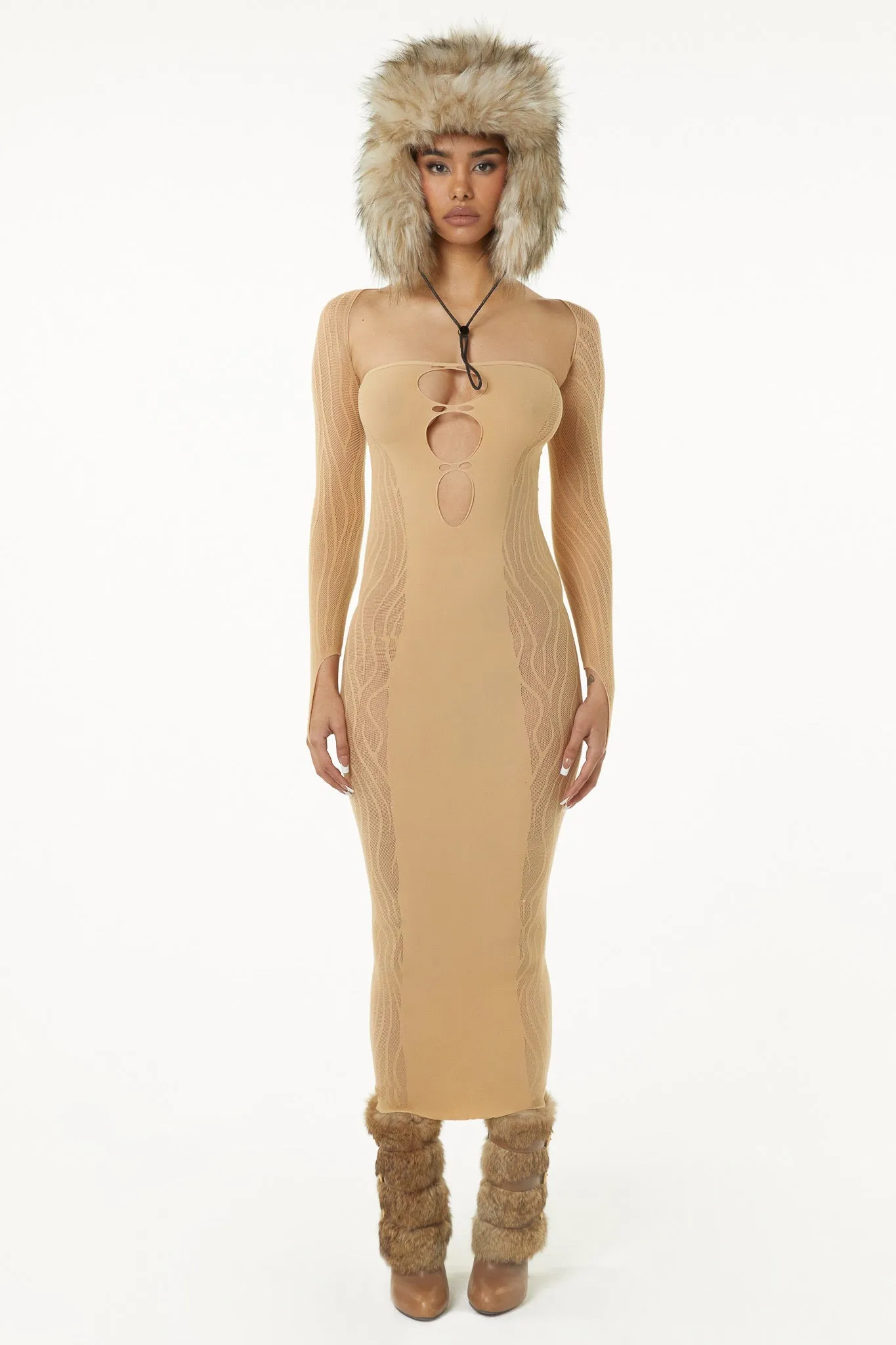 Hexen Dress - Nude sold by The Kript product image thumbnail 2