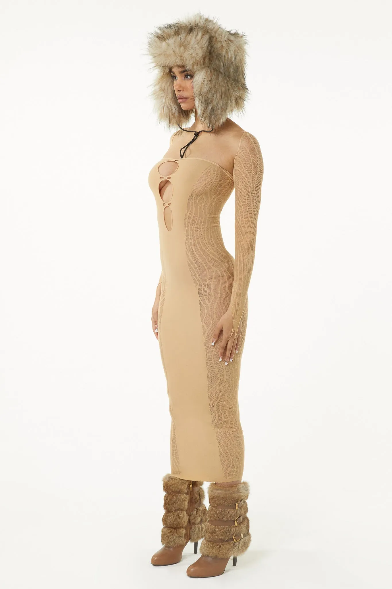 Hexen Dress - Nude sold by The Kript product image thumbnail 5