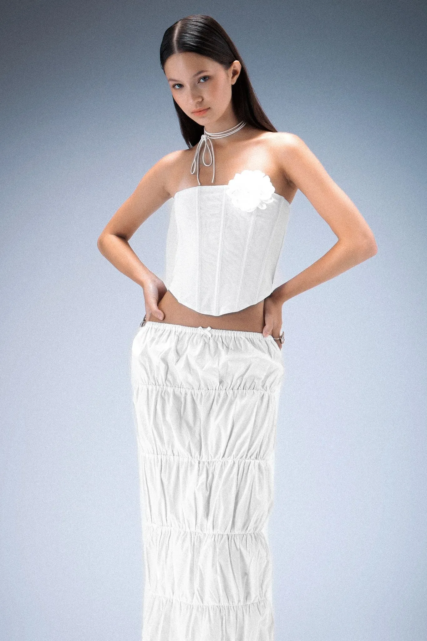 Gemma Corset - White sold by The Kript product image thumbnail 5