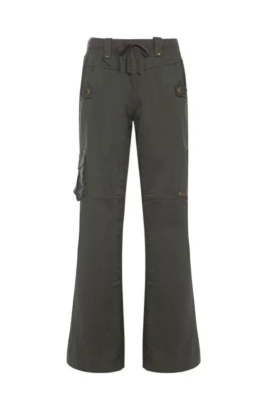 Prilla Cargo Pants - Olive sold by The Kript