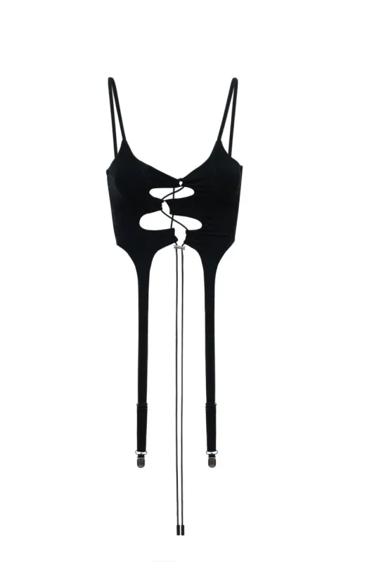 Axl Top - Black made by The Kript