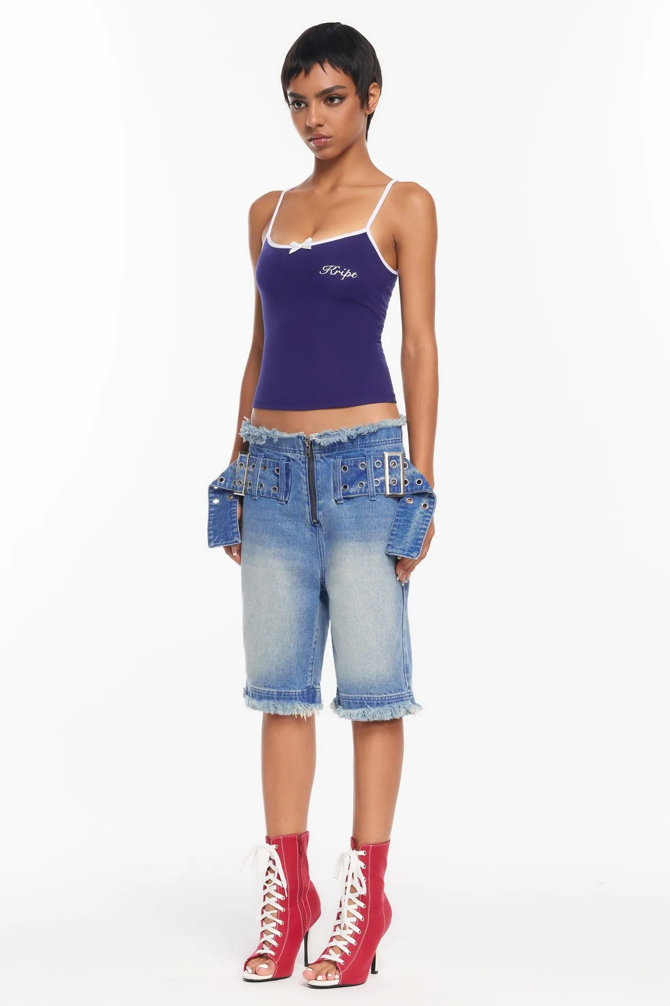 Jordan Tank Top - Navy sold by The Kript product image thumbnail 4