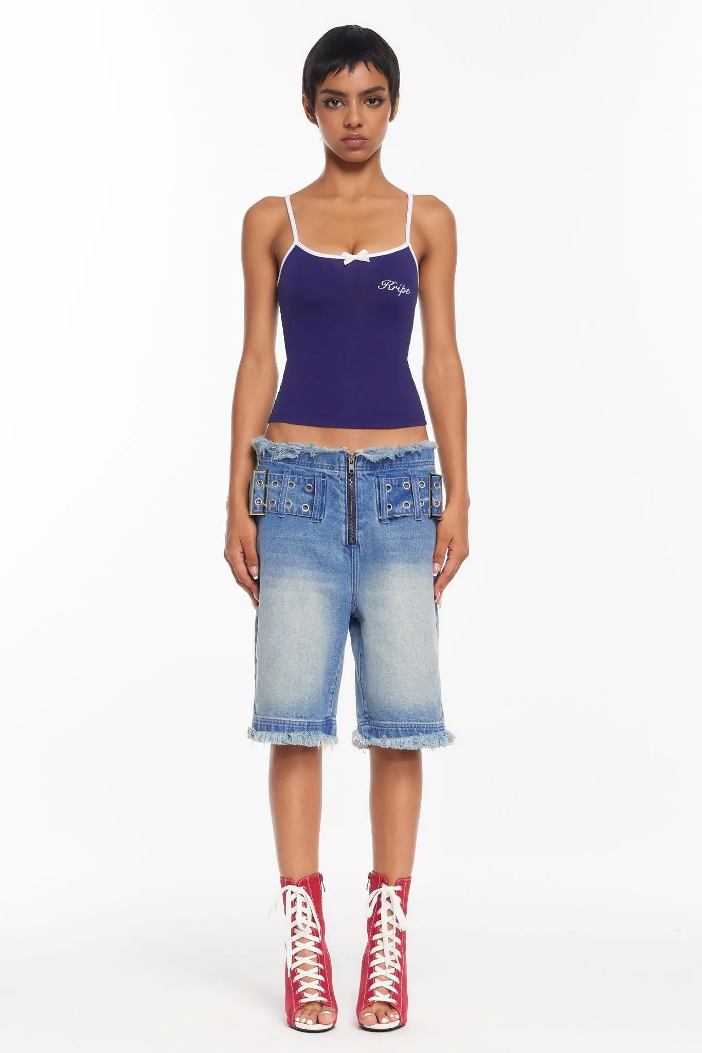 Jordan Tank Top - Navy sold by The Kript product image thumbnail 2