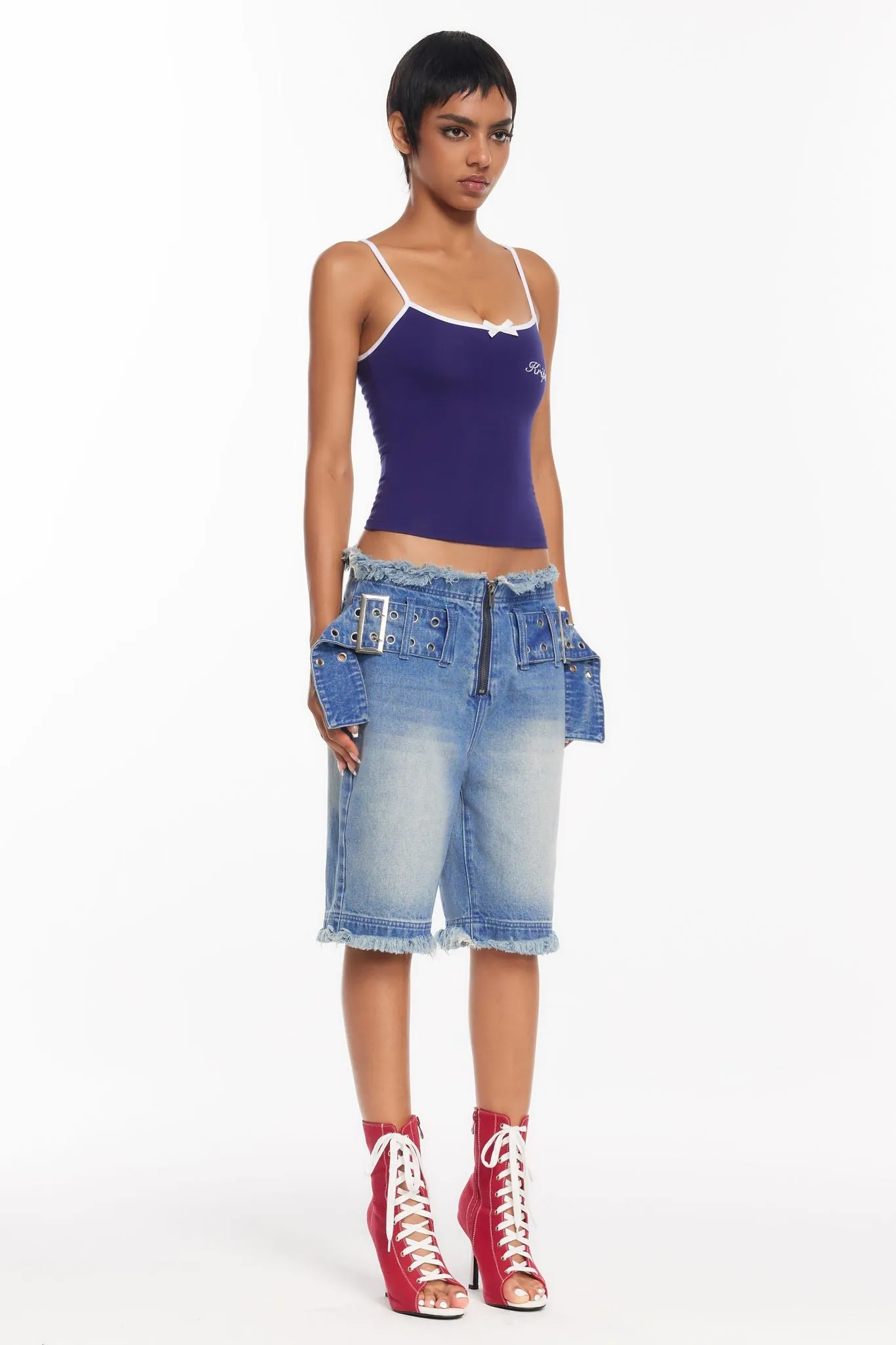 Jordan Tank Top - Navy sold by The Kript product image thumbnail 3