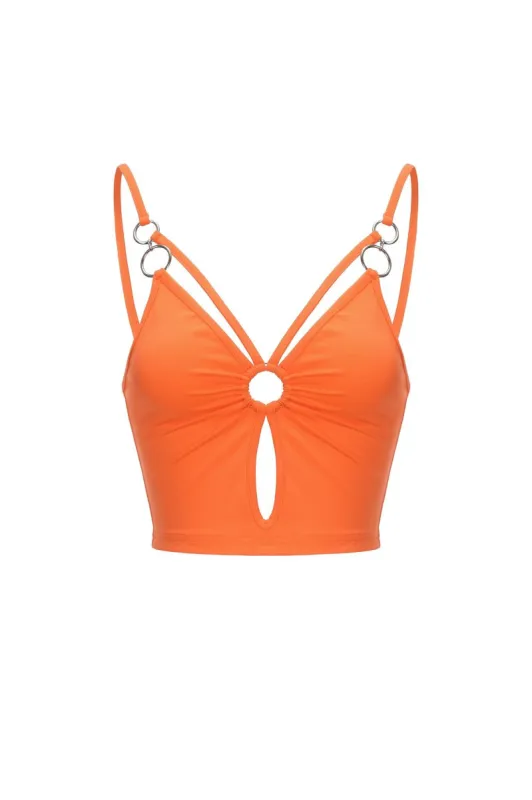 Saya Top - Orange sold by The Kript