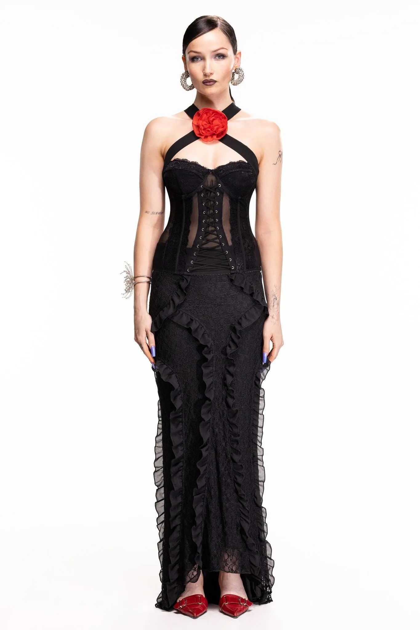 Kaelle Corset - Black sold by The Kript product image thumbnail 3