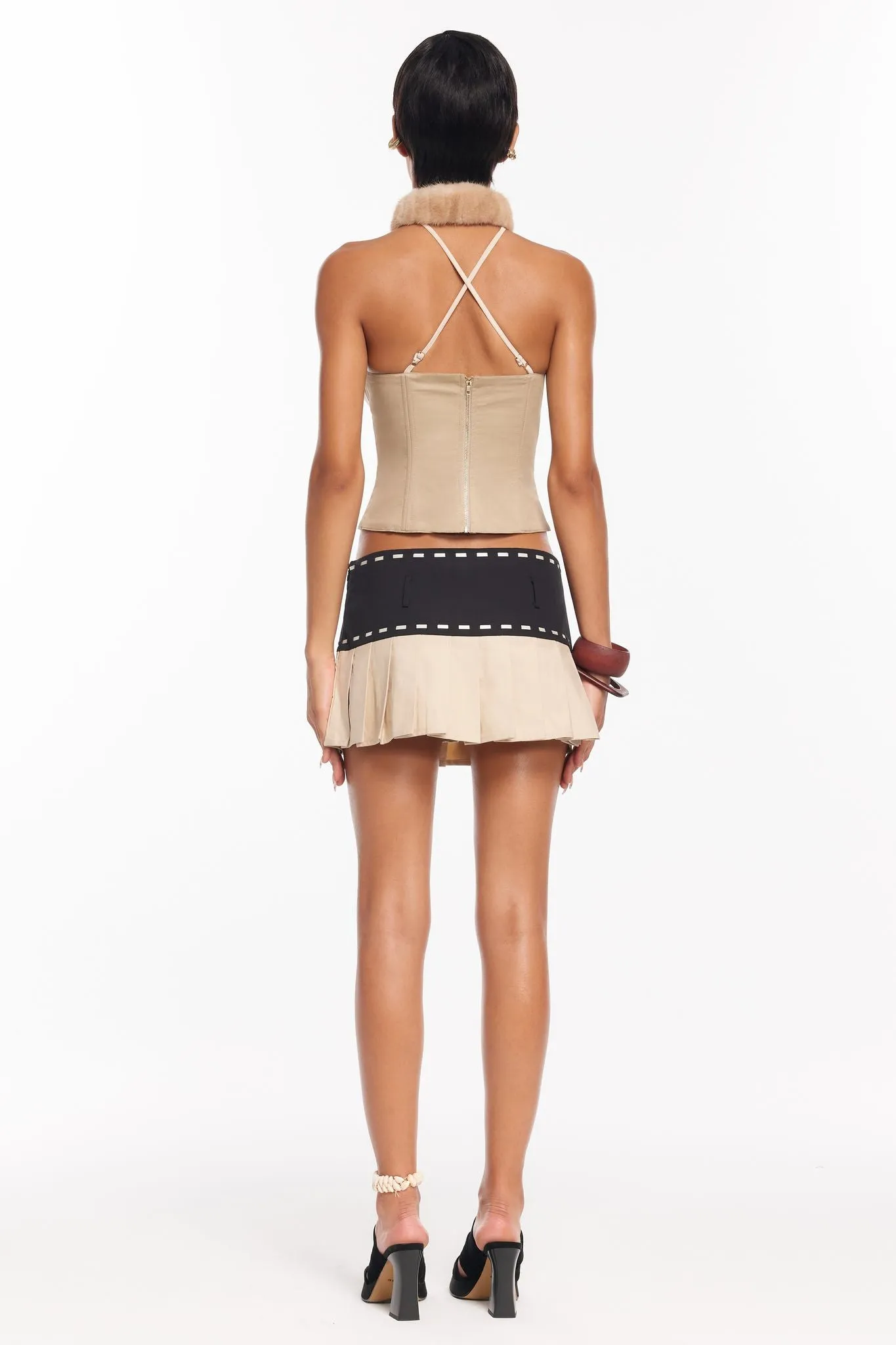 Maddie Corset Top - Beige sold by The Kript product image thumbnail 5
