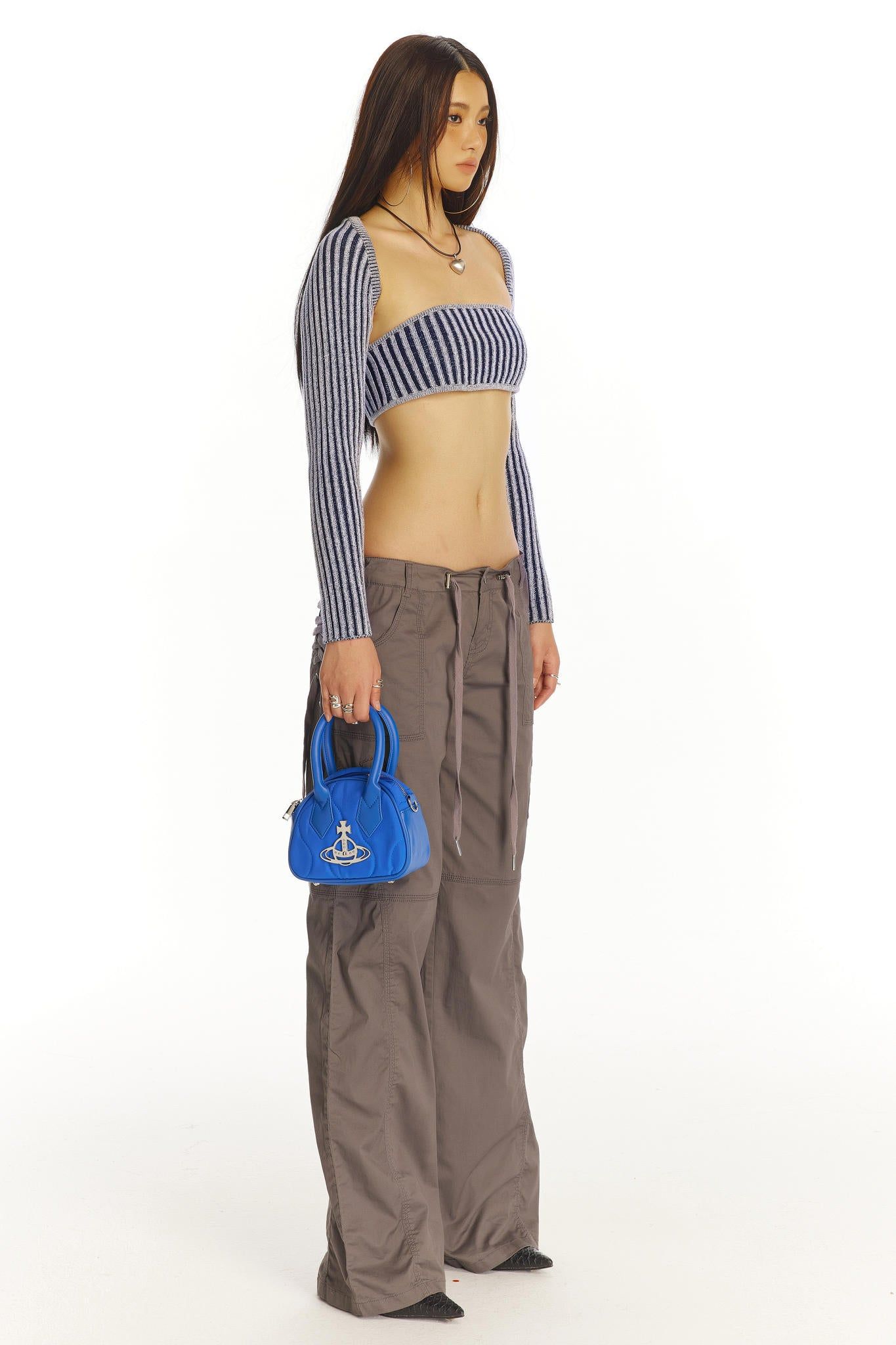 Elvira 2 Piece Top - Navy sold by The Kript product image thumbnail 4