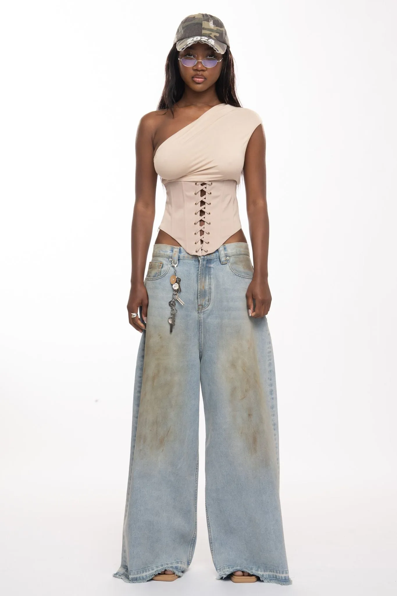 Valkyrie Corset Top - Beige sold by The Kript product image thumbnail 2