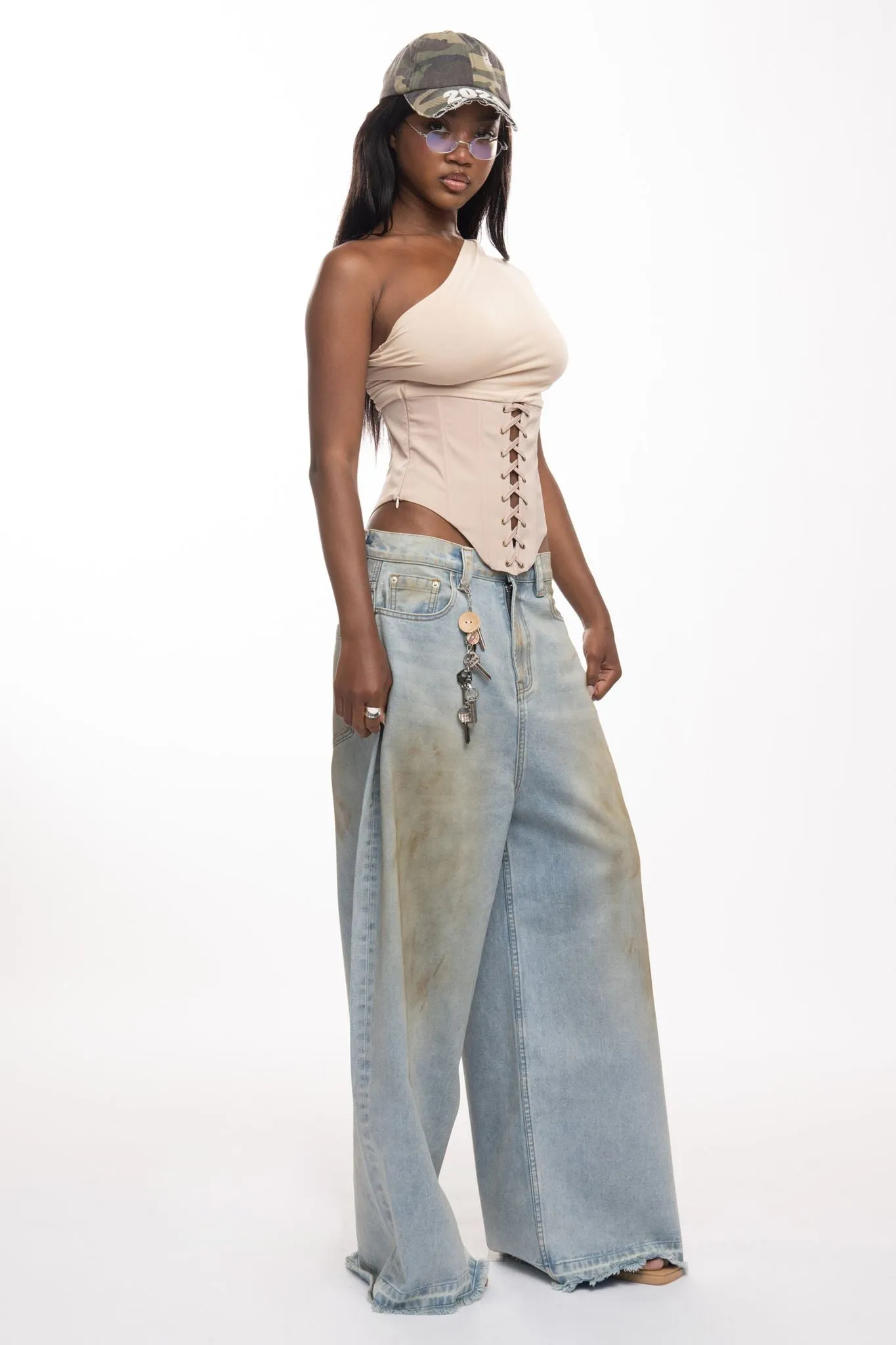 Valkyrie Corset Top - Beige sold by The Kript product image thumbnail 4