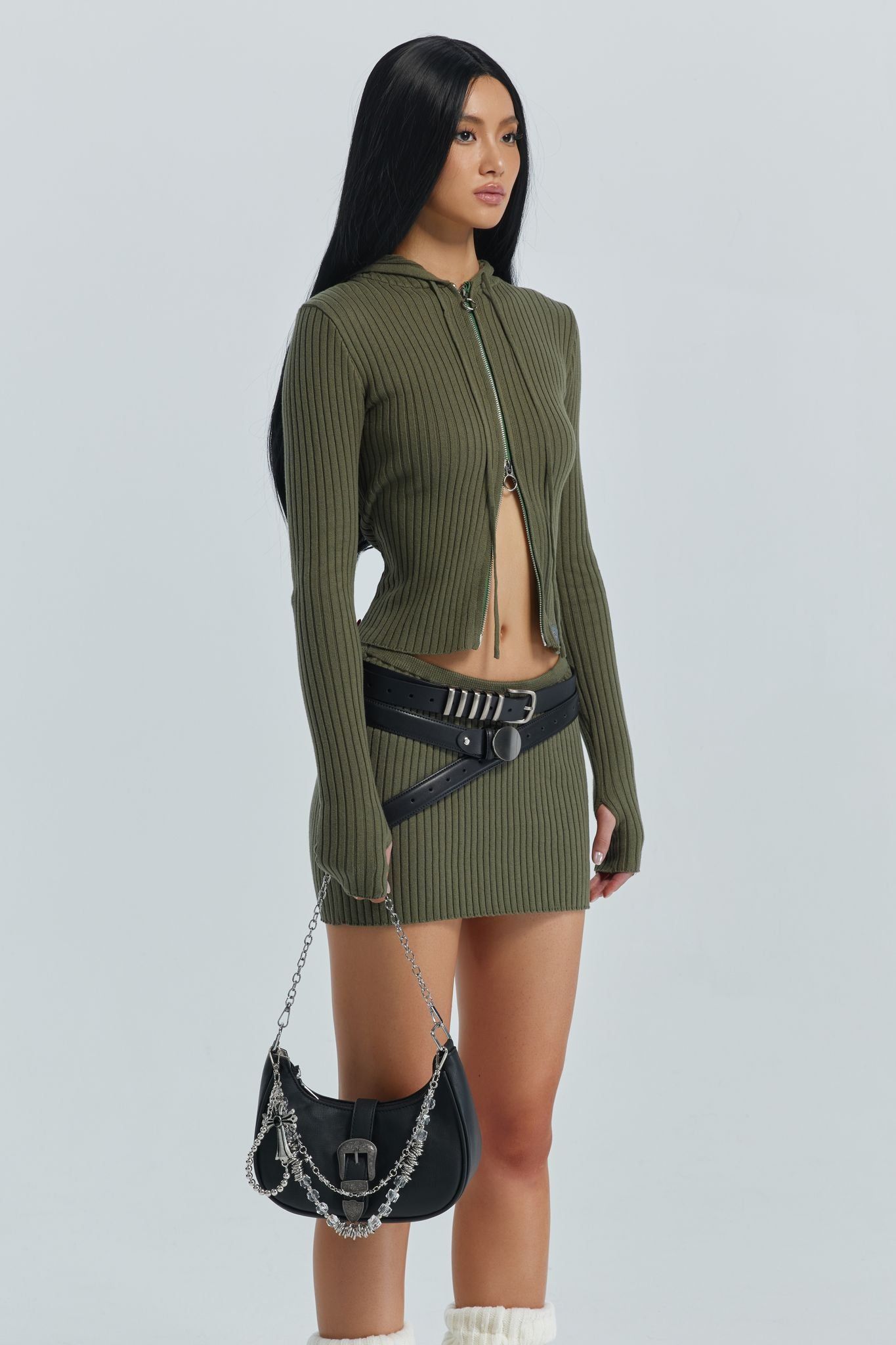 Kuma Skirt - Olive sold by The Kript product image thumbnail 4