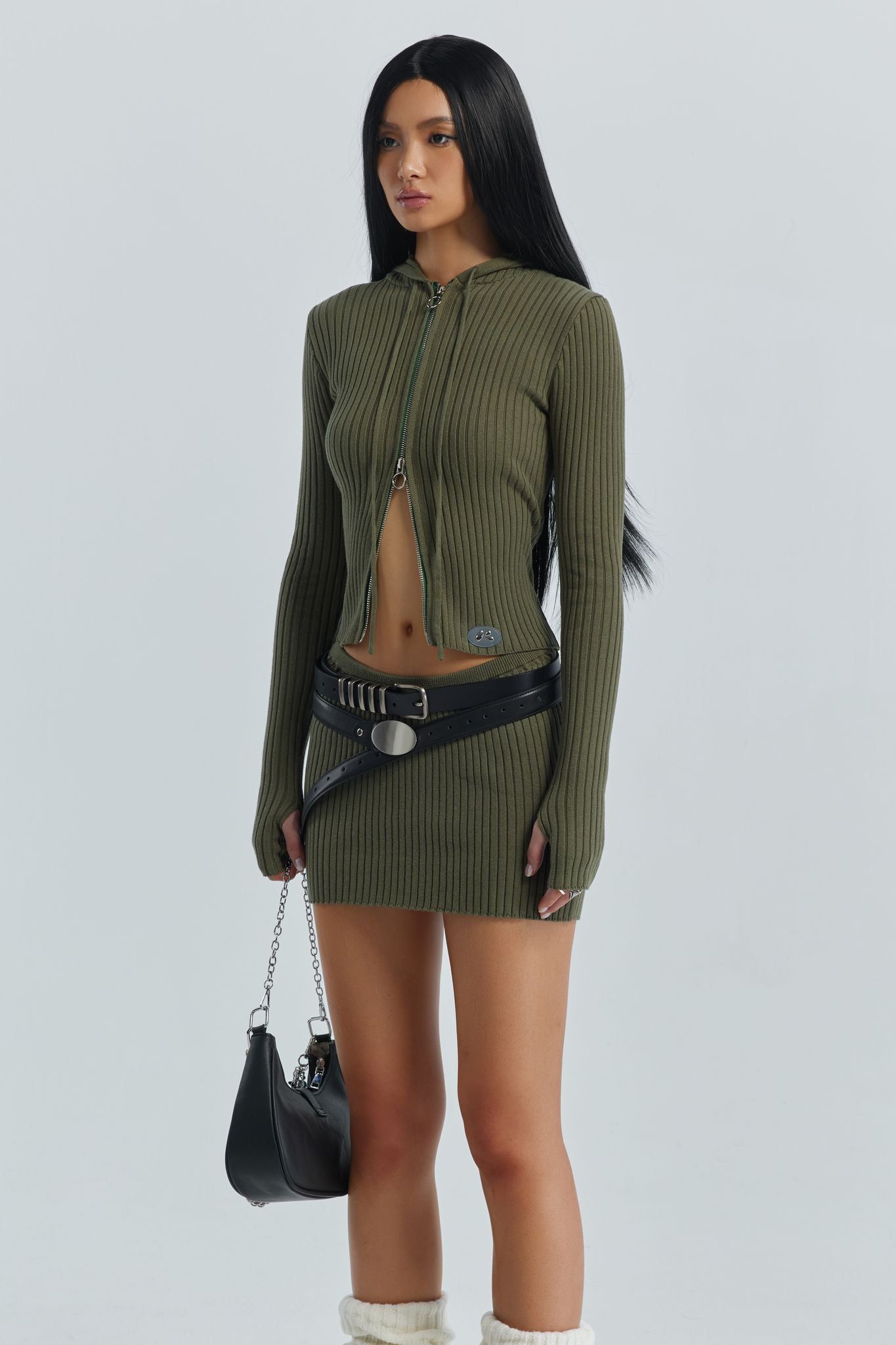 Kuma Skirt - Olive sold by The Kript product image thumbnail 3