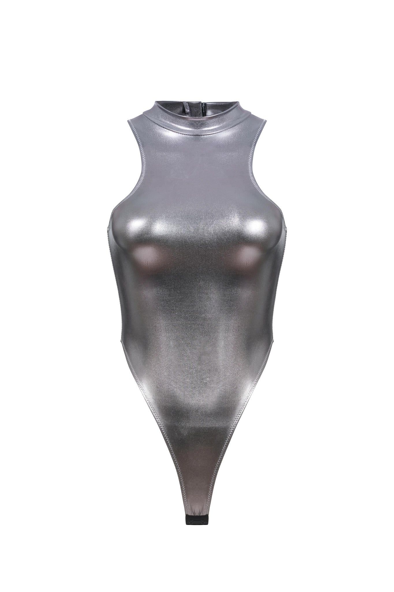 Nebra Bodysuit - Silver sold by The Kript