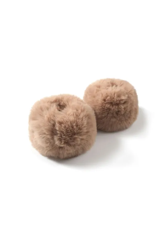 Minkra Faux-Fur Cuffs - Tan sold by The Kript