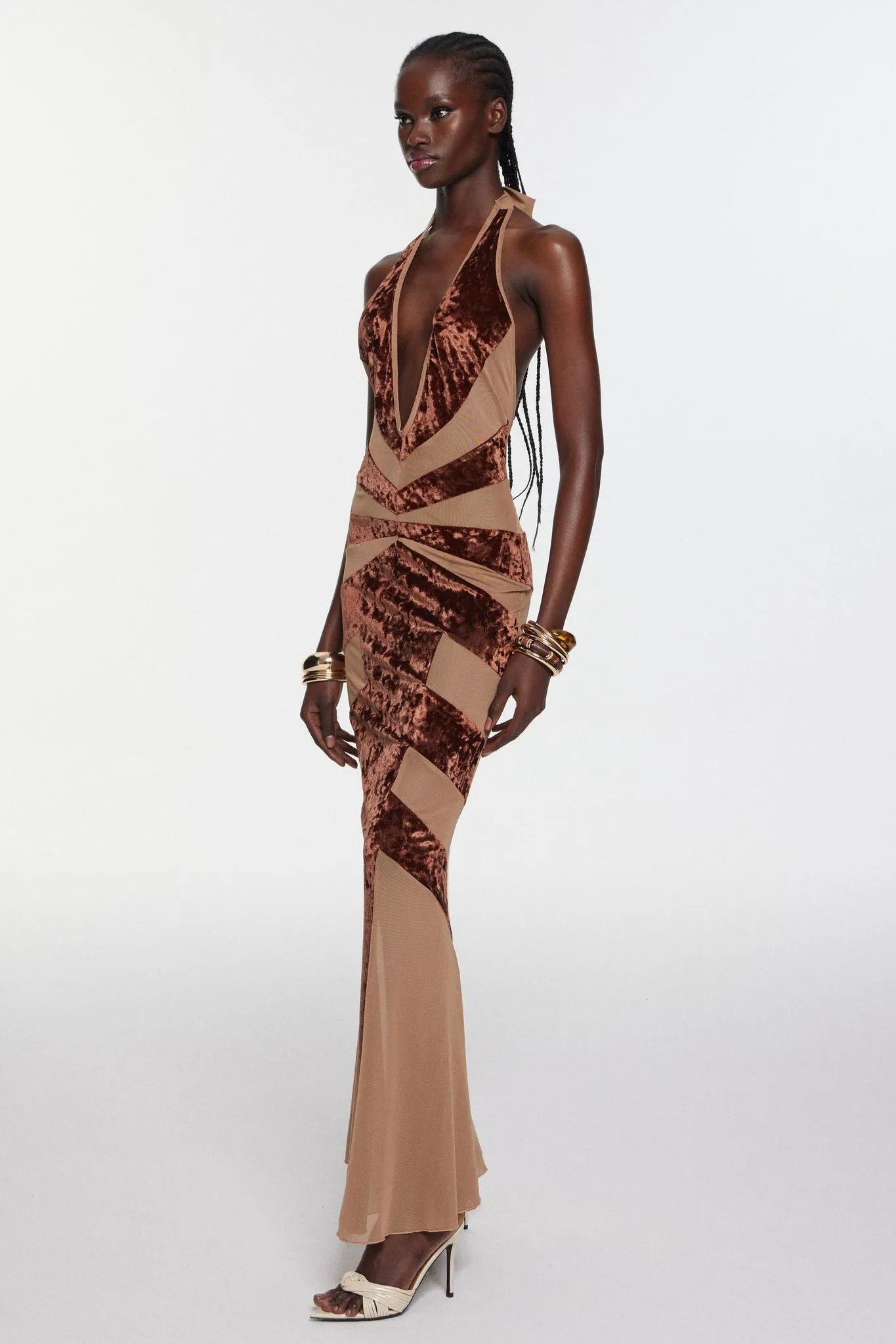 Ginevra Dress - Brown sold by The Kript product image thumbnail 4