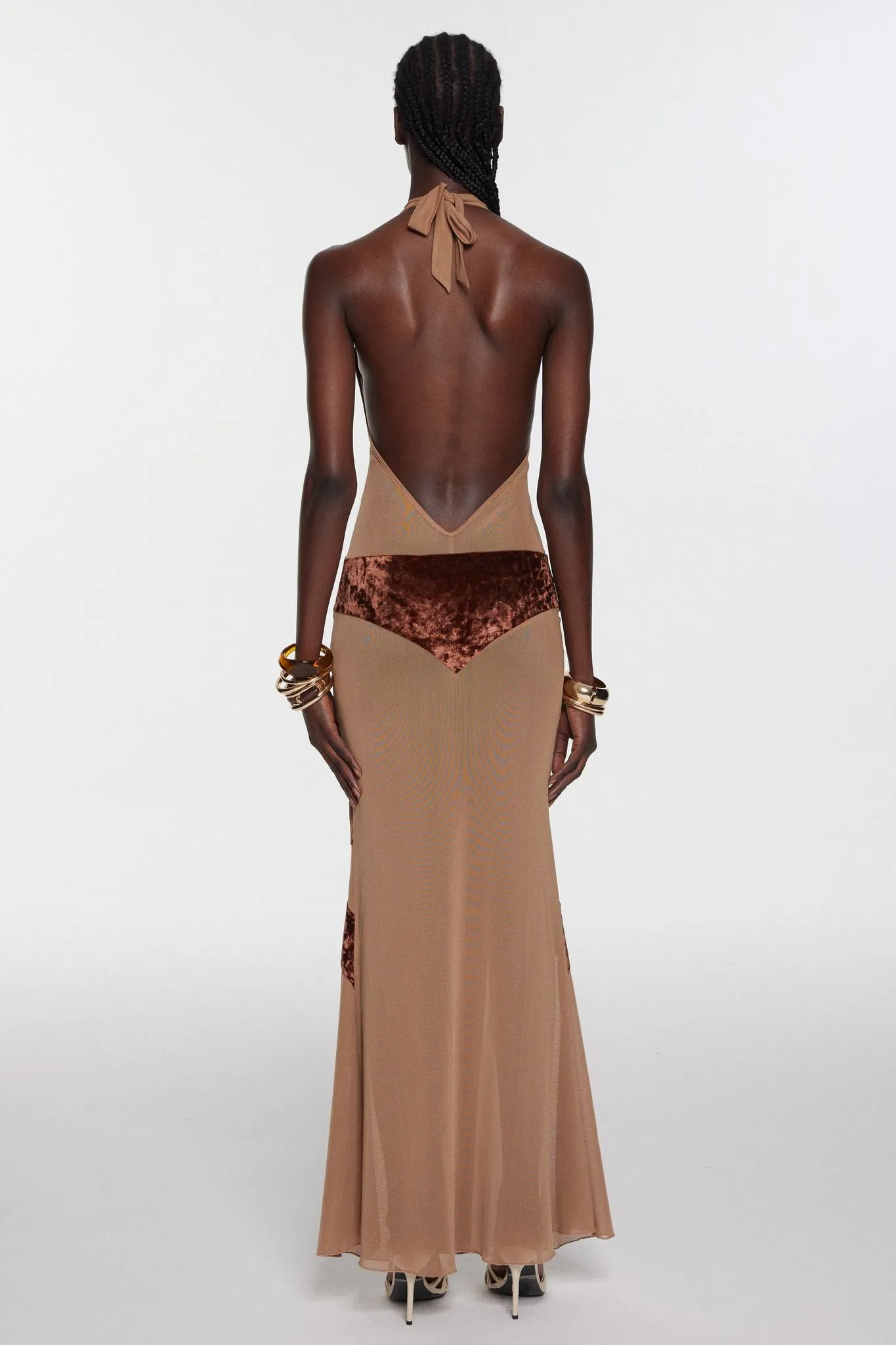 Ginevra Dress - Brown sold by The Kript product image thumbnail 5