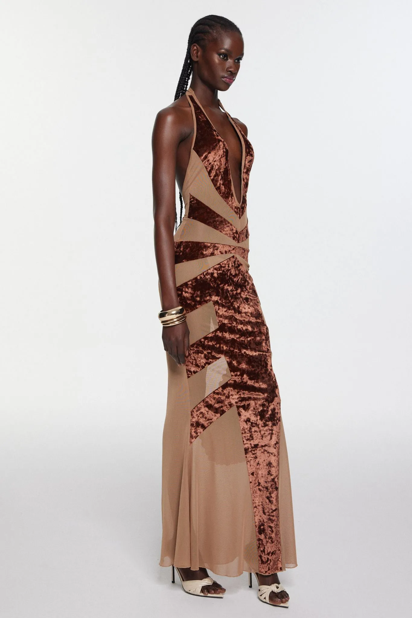 Ginevra Dress - Brown sold by The Kript product image thumbnail 2