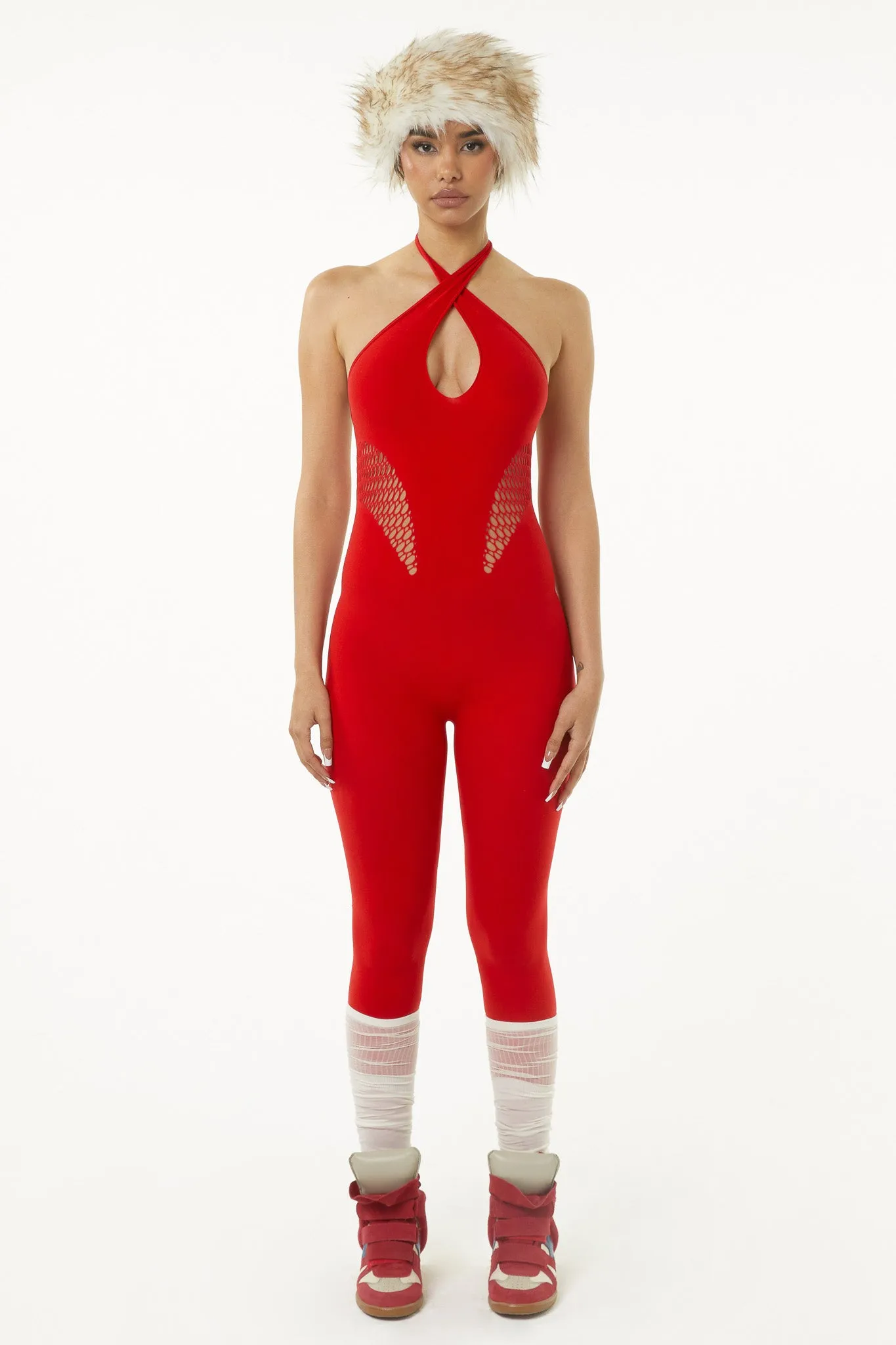 Cystar Jumpsuit - Red sold by The Kript product image thumbnail 2