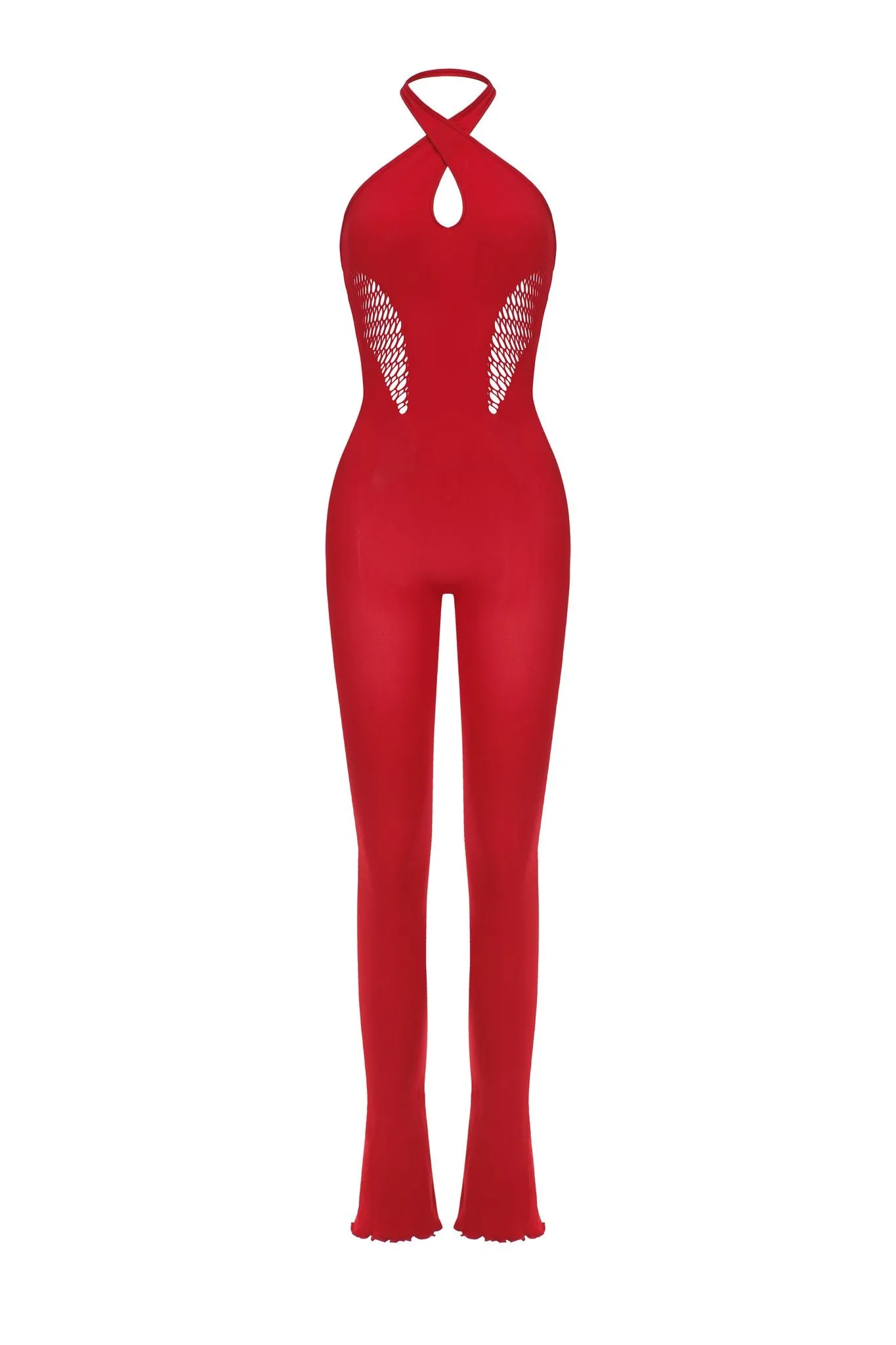 Cystar Jumpsuit - Red sold by The Kript