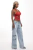 Ginny Top - Red sold by The Kript