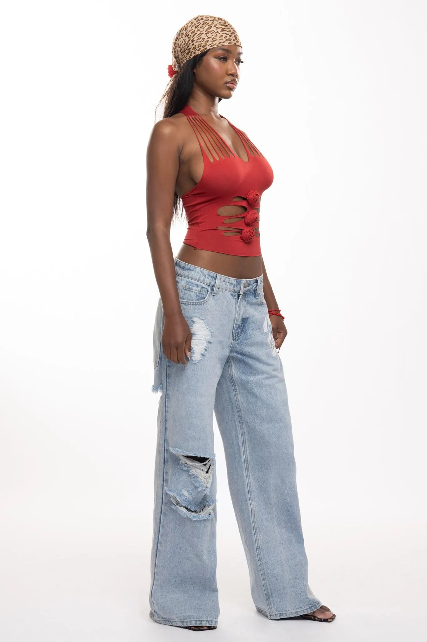 Ginny Top - Red sold by The Kript product image thumbnail 3