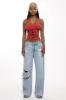 Ginny Top - Red sold by The Kript