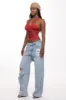 Ginny Top - Red sold by The Kript