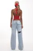 Ginny Top - Red sold by The Kript