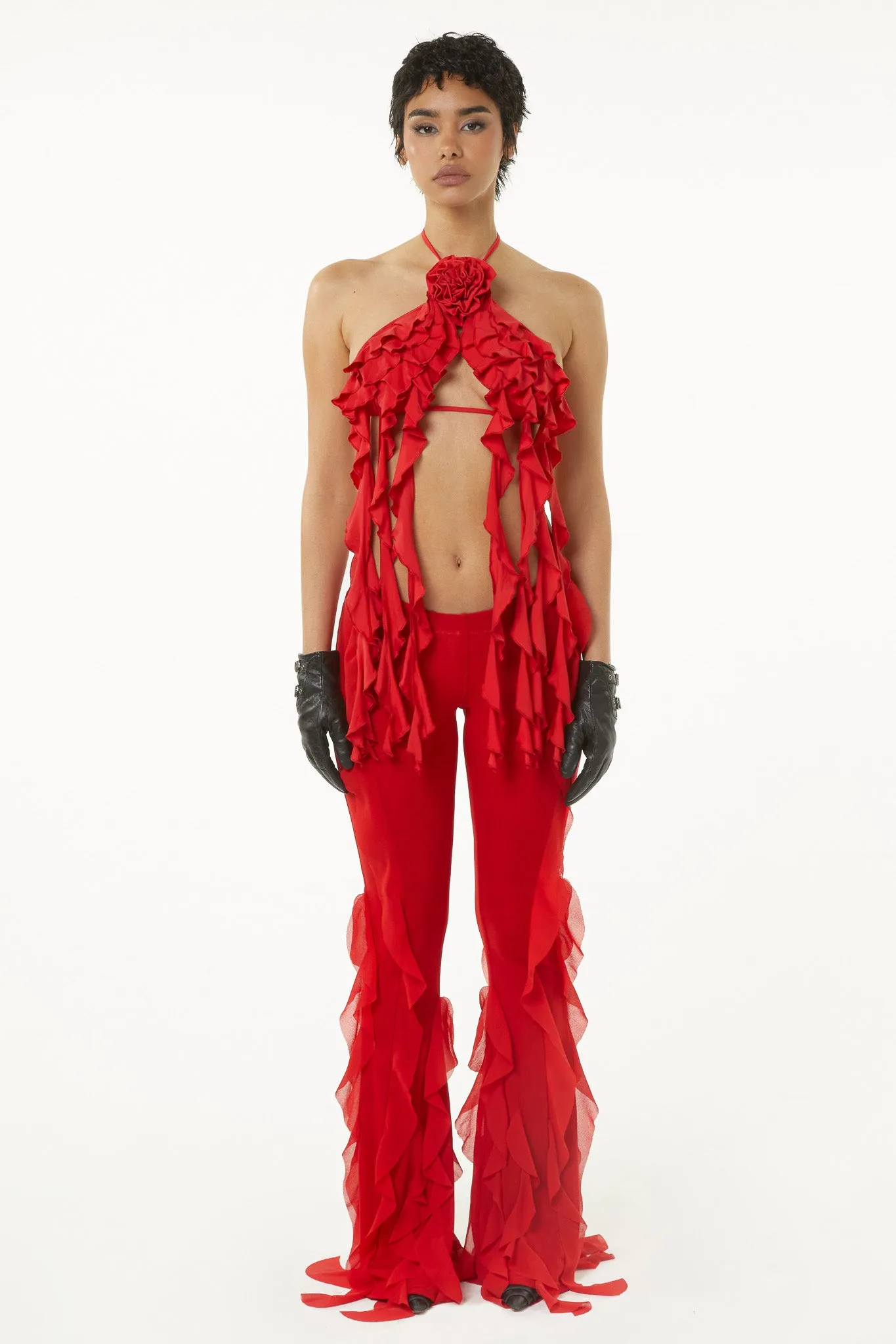 Selenia Pants - Red sold by The Kript