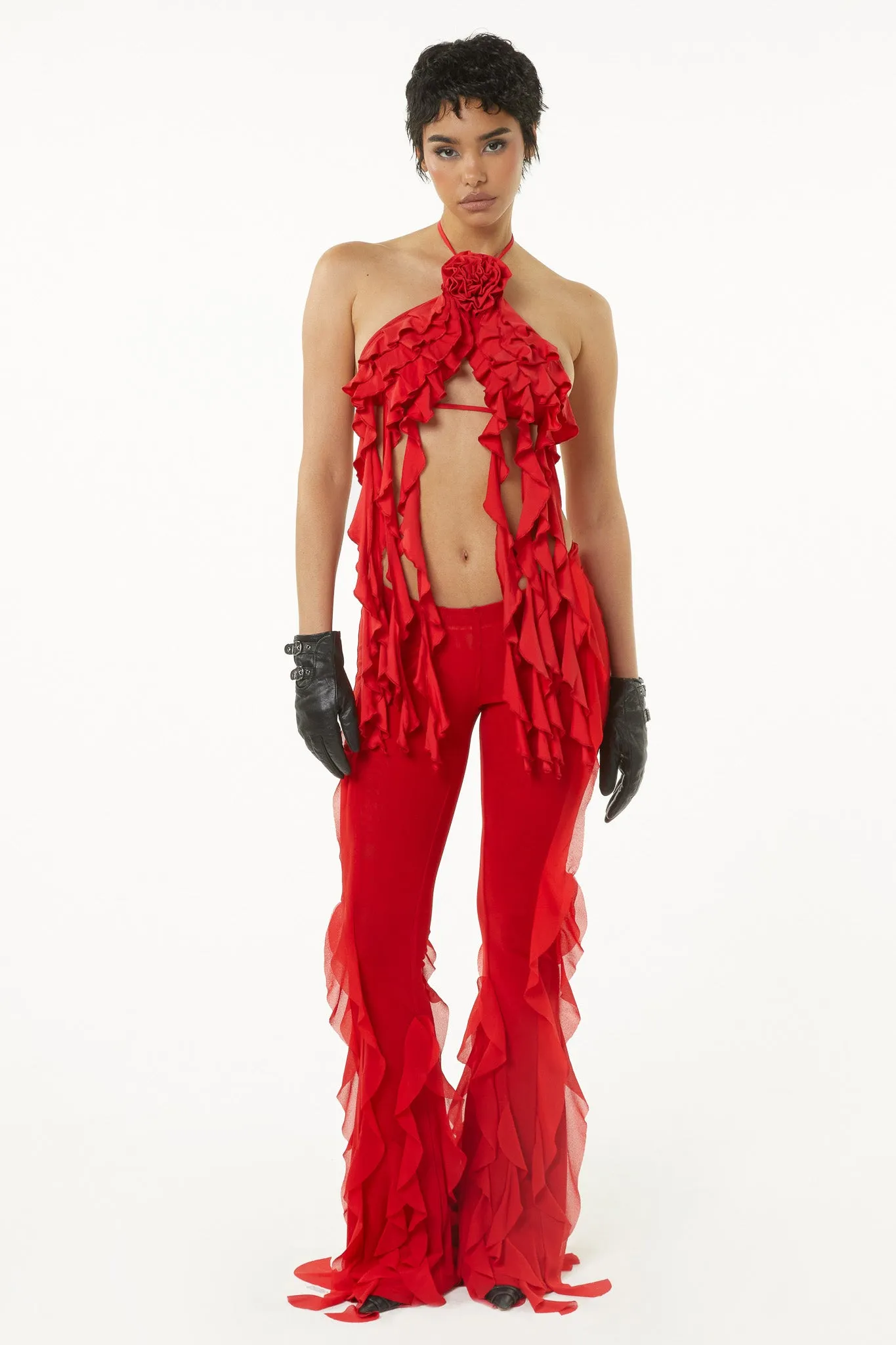 Selenia Pants - Red sold by The Kript product image thumbnail 4