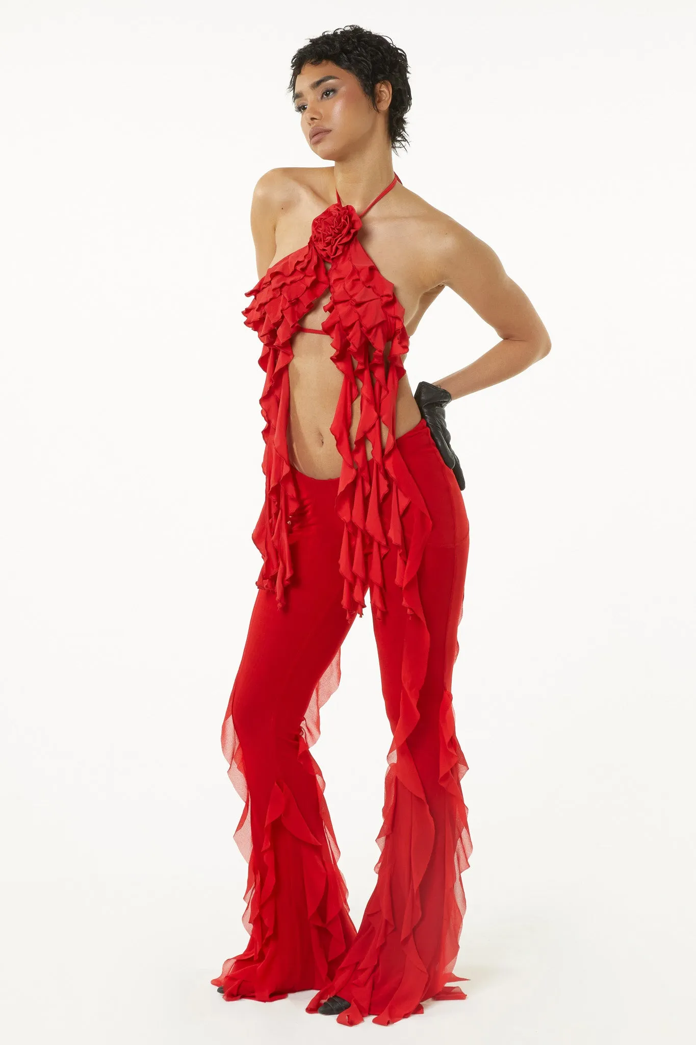 Selenia Pants - Red sold by The Kript product image thumbnail 3