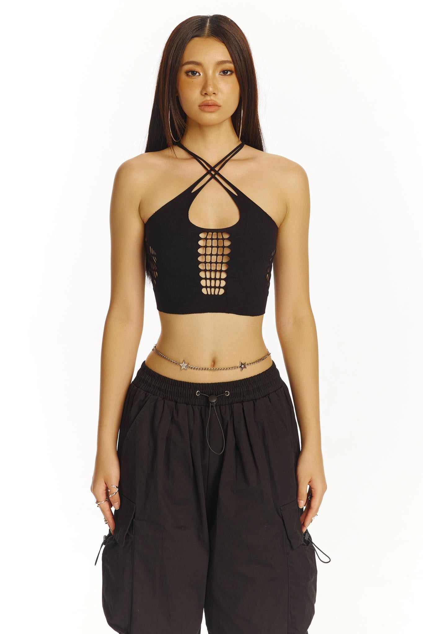 Cinna Top - Black sold by The Kript