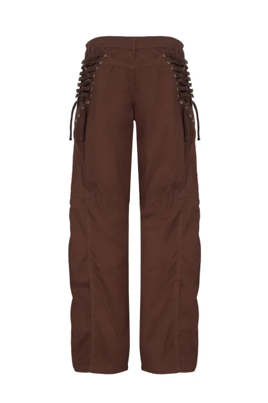 Carver Cargo Pants - Brown sold by The Kript