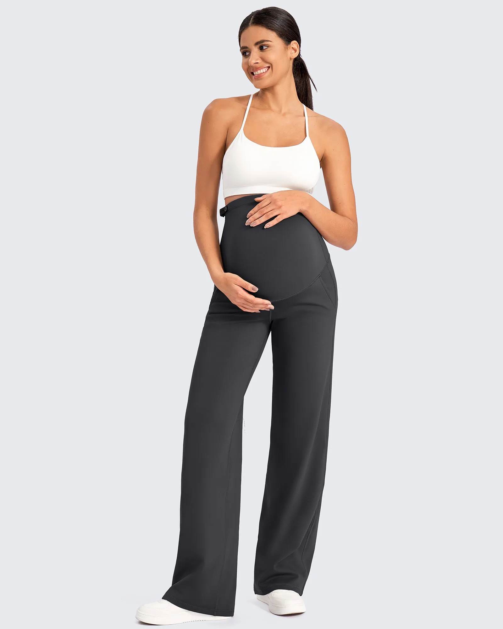 Fleece-Lined Maternity Warm Work Trousers sold by G4free product image thumbnail 4