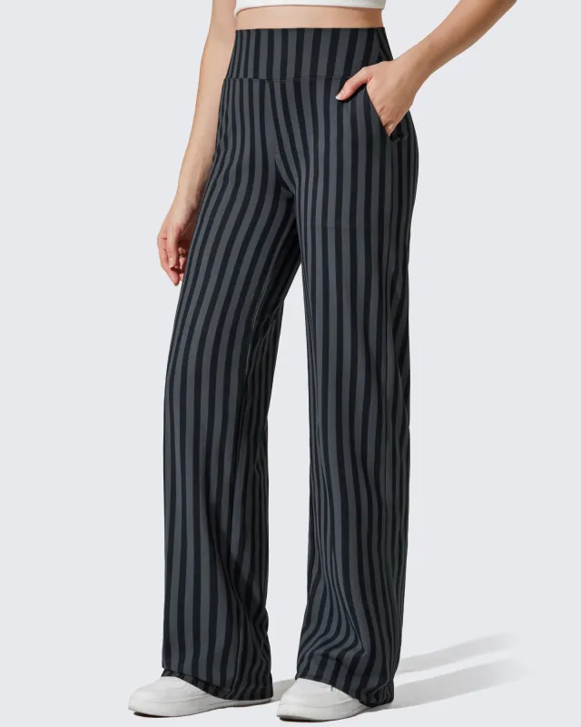 Loose High-Waist Business Casual Striped Pants sold by G4free