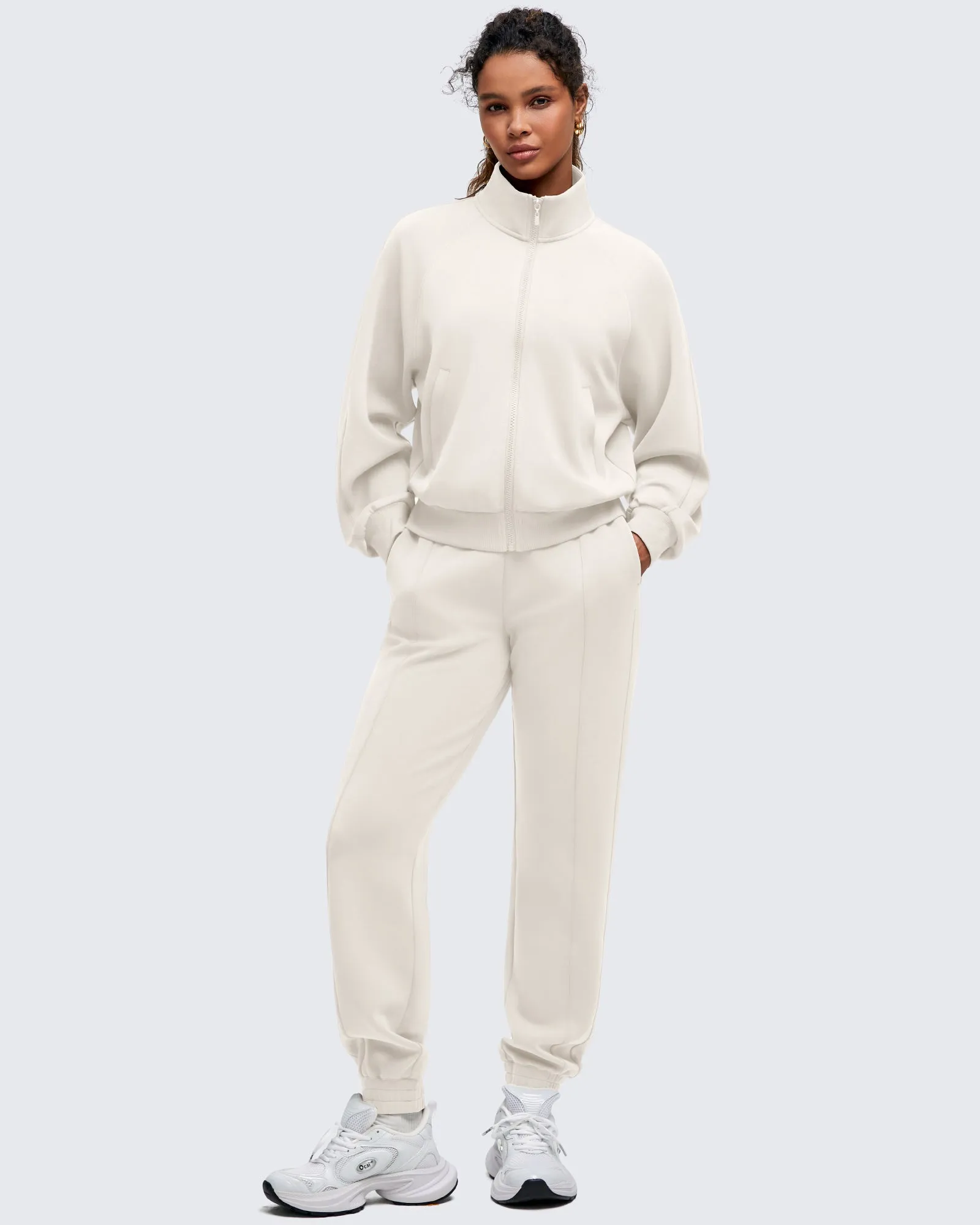 Smoofit Mock Neck Zip Up Pockets Jackets sold by G4free product image thumbnail 5