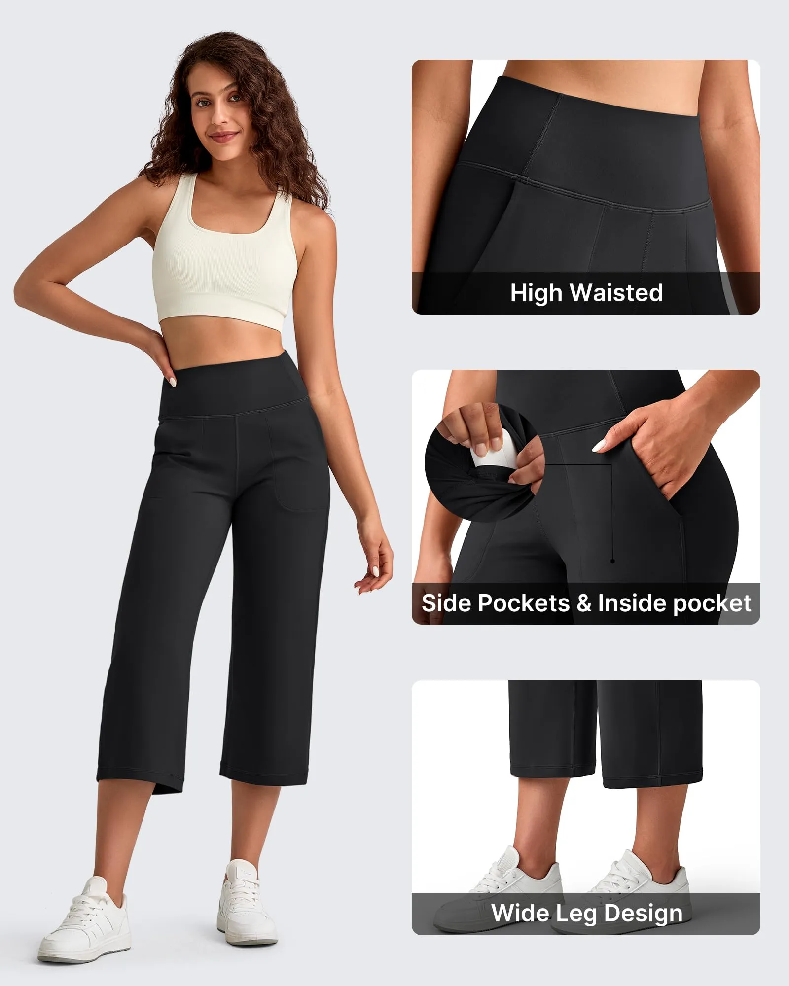 BareFeel High Waist Capri Pants 21"/23"/25" sold by G4free product image thumbnail 4