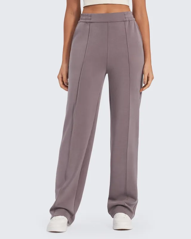 Smoofit Loose High-Rise Elastic Dressy Pants Tall made by G4free
