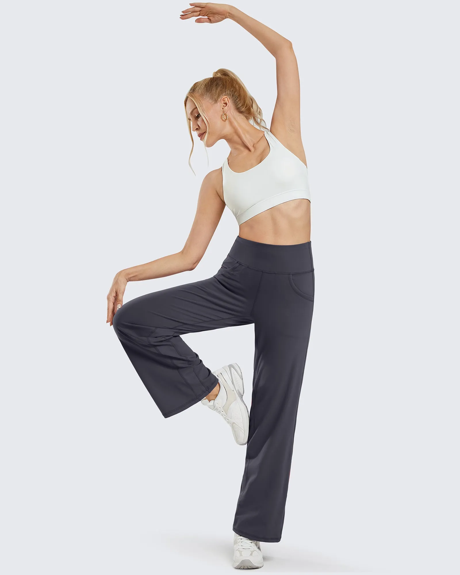 Wide Leg Pants Woman Yoga Pants with Pockets Tall sold by G4free product image thumbnail 3