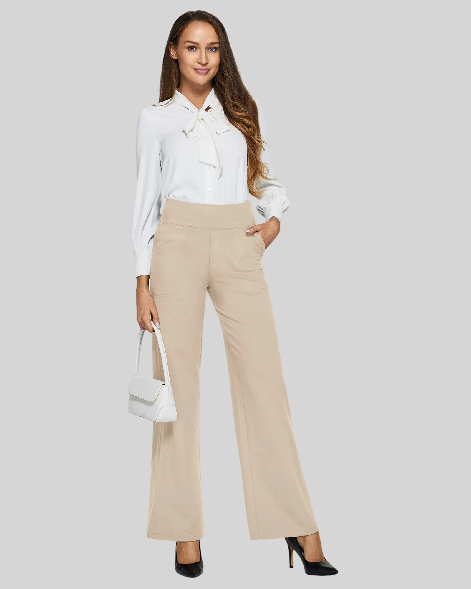 Loose High-Rise Business Casual Pants sold by G4free product image thumbnail 4