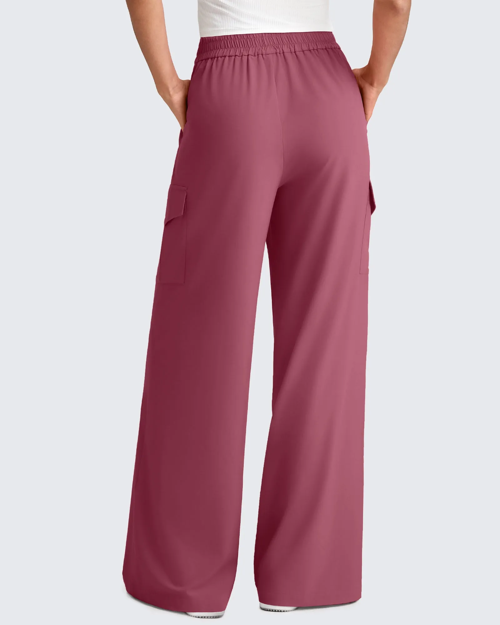 High Waisted Wide Leg Cargo Pants sold by G4free product image thumbnail 2