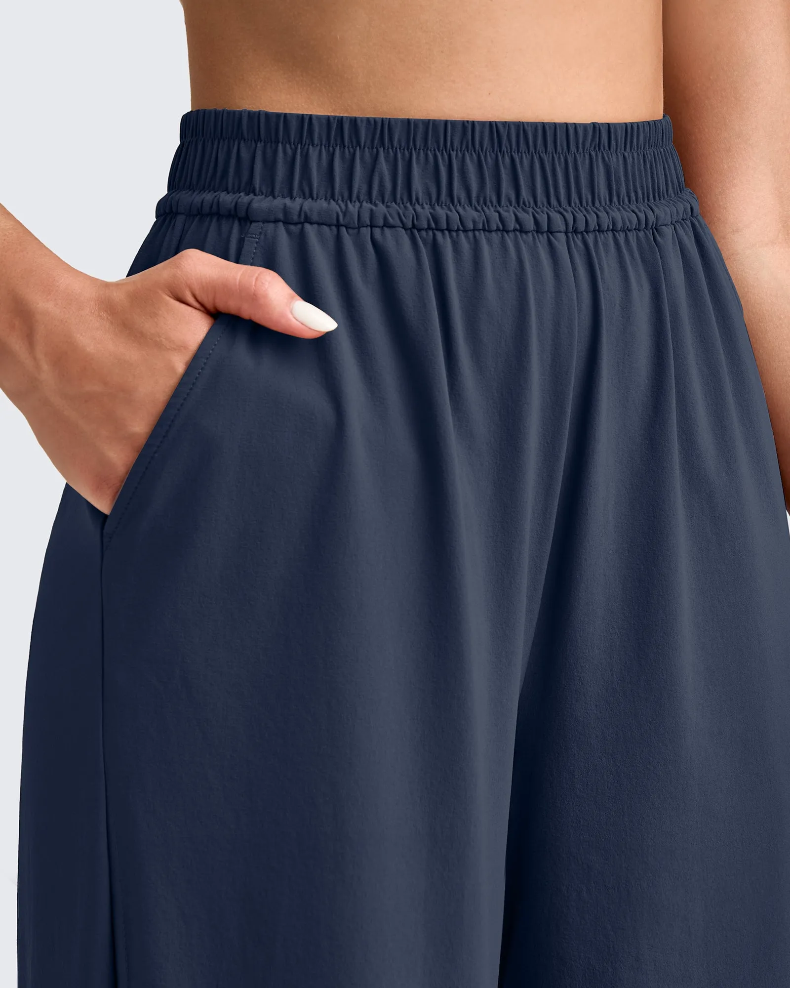 Lightweight Wide Leg Palazzo Ankle Pants sold by G4free product image thumbnail 3