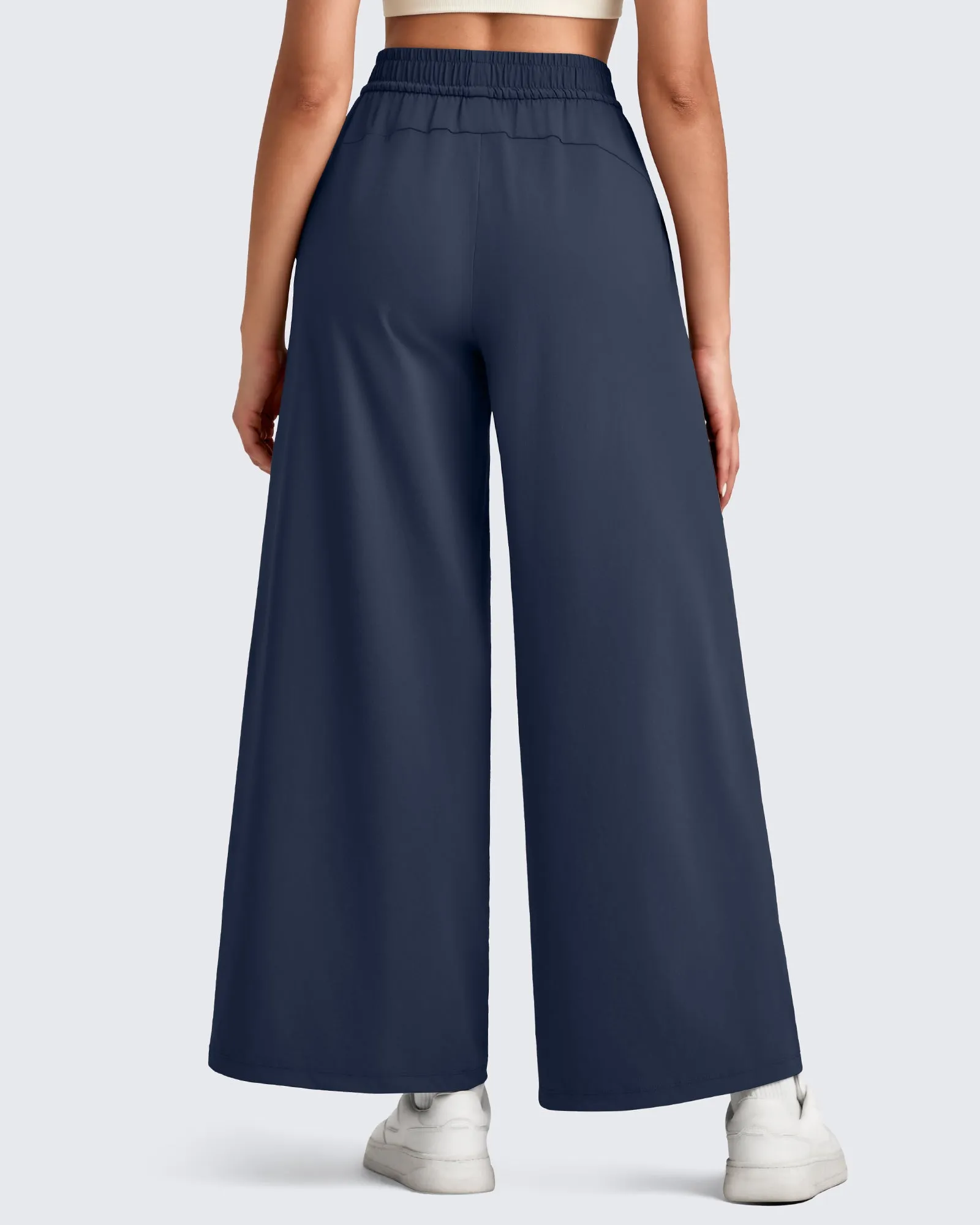 Lightweight Wide Leg Palazzo Ankle Pants sold by G4free product image thumbnail 2