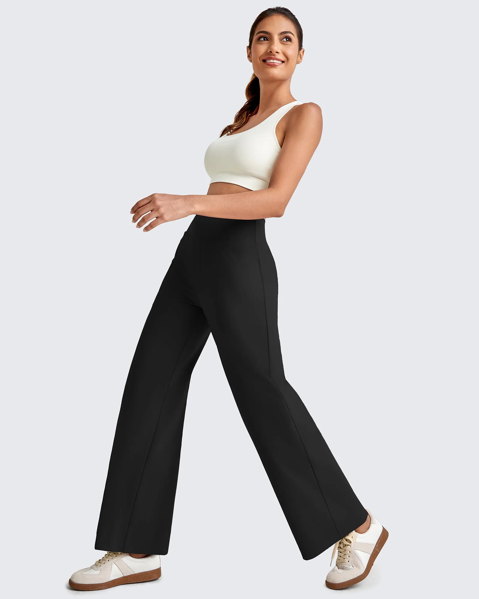 High Waist Stretch Dressy Cropped Pants 29.5'' sold by G4free product image thumbnail 3