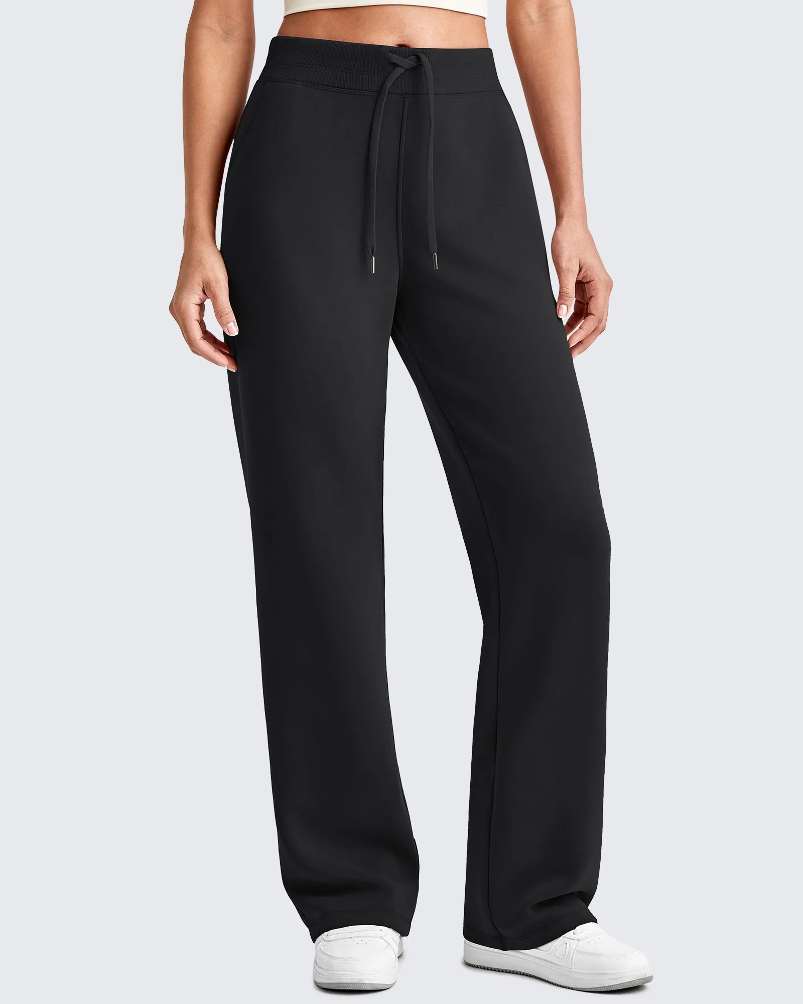 Smoofit Wide Leg Elastic Drawstring Sweatpants sold by G4free