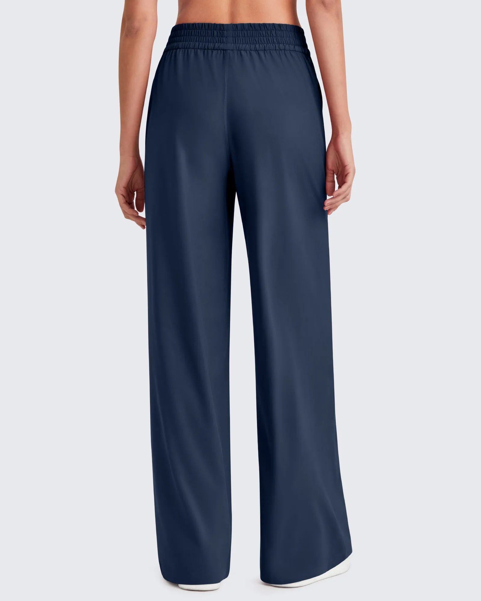 Elastic Waistband Wide Leg Work Trousers sold by G4free product image thumbnail 2