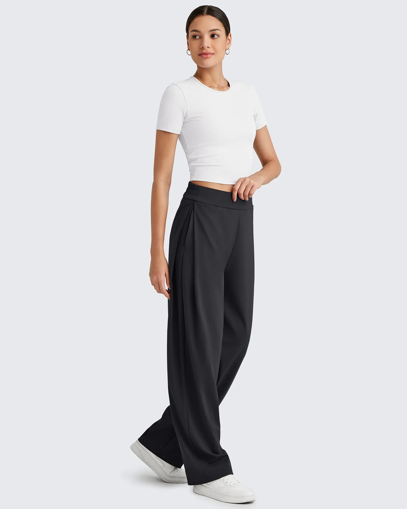 ShiftReady High Waisted Wide Leg Dress Trousers sold by G4free product image thumbnail 3